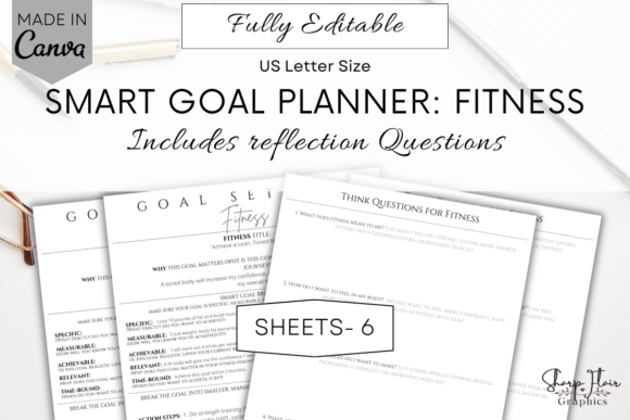 Download Fitness Smart Goal Planner | Editable - Fitness Collection