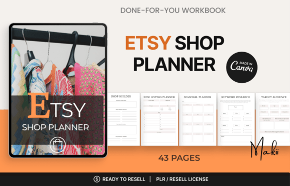 Download Etsy Shop Planner, Canva Workbook - Workbook Collection