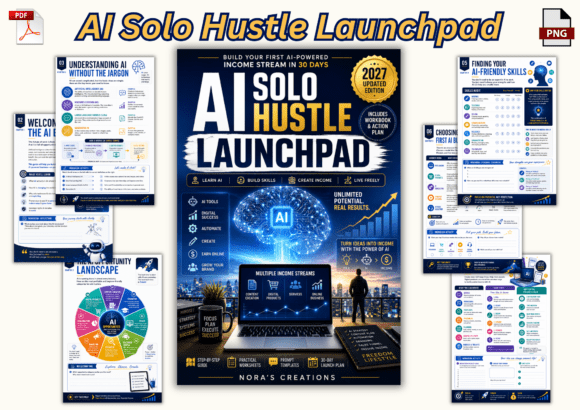 Download AI Solo Hustle Launchpad Workbook - Workbook Collection