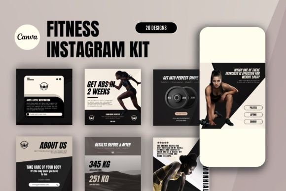 Download Fitness Instagram Templates - Fitness Collection