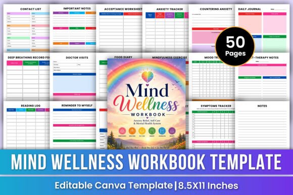 Download Mind Wellness Workbook | Mental Health - Workbook Collection