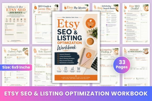 Download Etsy SEO &amp; Listing Optimization Workbook - Workbook Collection