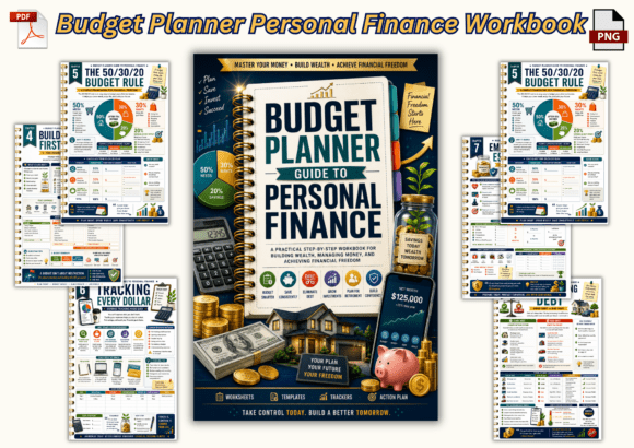 Download Budget Planner Personal Finance Workbook - Workbook Collection