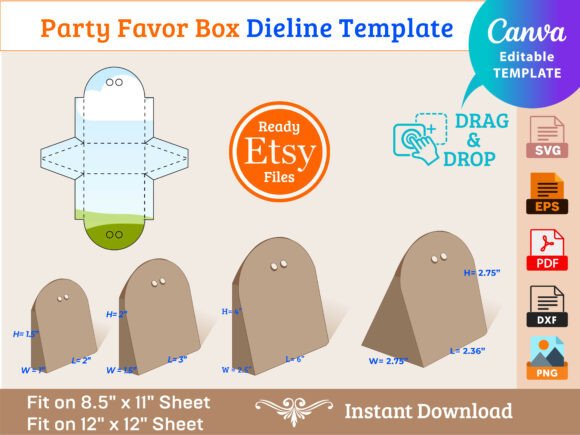 Download Party Favor Box Template - Party favor box Collection