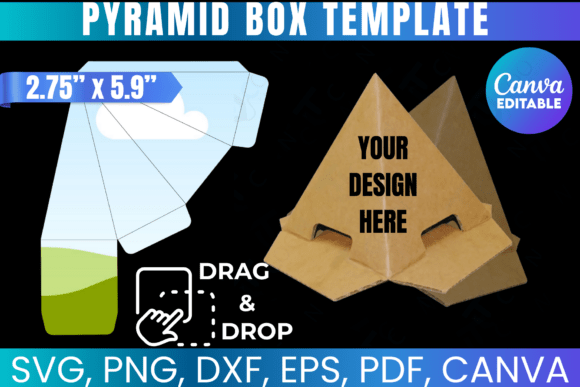 Download Pyramid Box Template, Party Favor Box - Party favor box Collection
