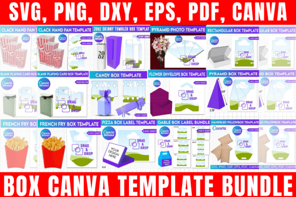 Download Box Canva Editable Template Bundle - Premium Resources